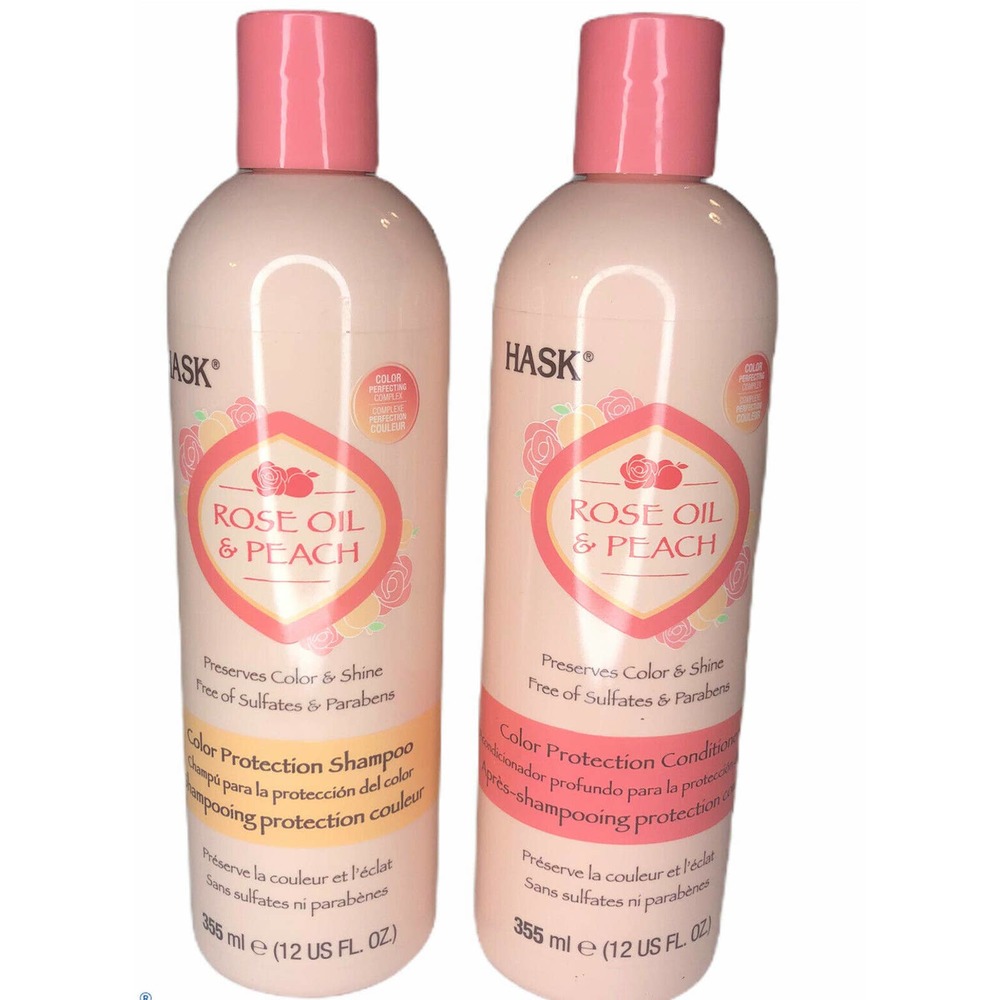 HASK ROSE OIL+PEACH Shampoo & Conditioner